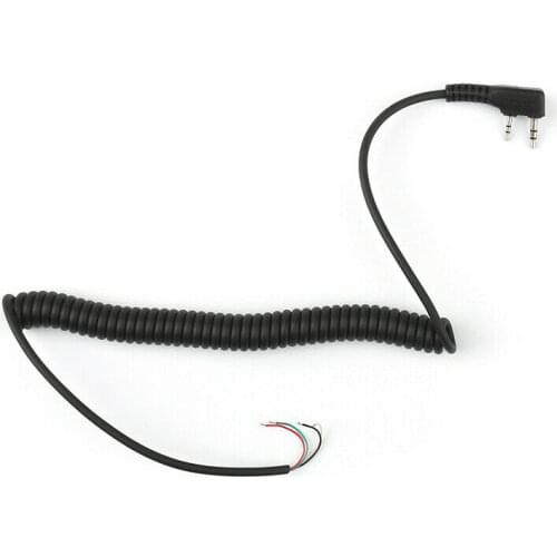 Wire Speaker Mic Cable 4-Wire For Baofeng UV5R Kenwood TK370 Linton YTY Cellphones Telecomunications Speaker Accessory