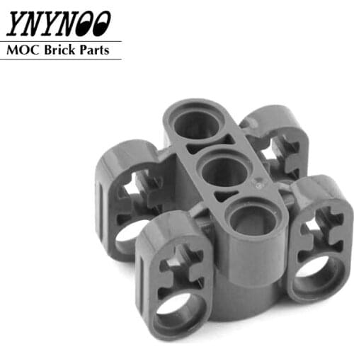 4Pcs/lot High-Tech MOC 61905 Axle and Pin Connector Block 3x3x2 Building Blocks Bricks Parts fit for 40918 61927 DIY Toys Gifts