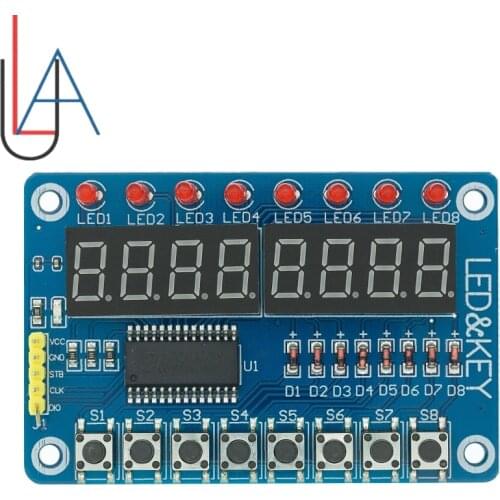 TM1638 Module Key Display For AVR Arduino New 8-Bit Digital LED Tube 8-Bit