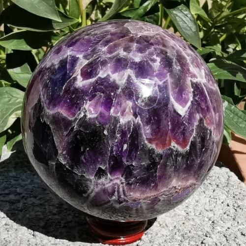 Natural Dreamy Amethyst Sphere Quartz Crystal Ball Healing 800-1000g