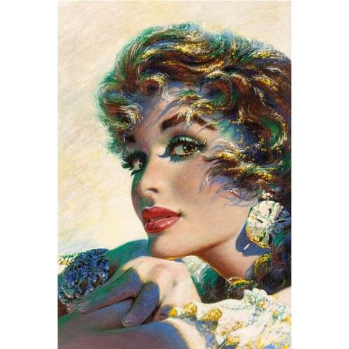 New 5D DIY Diamond Painting Marilyn Monroe Diamond Embroidered Cross Stitch Square Diamond Mosaic Home Decoration HR6547