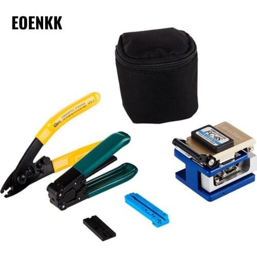 FTTH Fiber Optic Tool Kit FC-6S Fiber Cutter Optical Fiber Household Cold Connector Tool Box Surprise Price