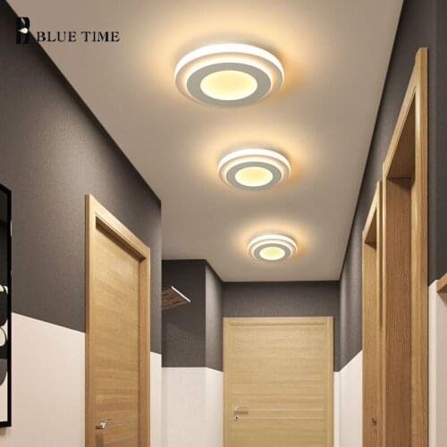 Simple LED Ceiling Light 110V 220V Indoor Ceiling Lamp for Aisle Corridor Lamp Living Room Bedroom Dining Room Lighting Fixtures