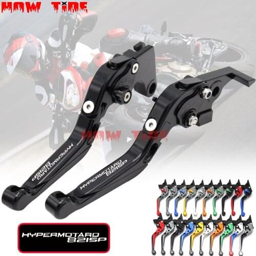 Adjustable Folding Extendable Motorbike Motorcycle Brake Clutch Levers For Ducati HYPERMOTARD 821 SP 821SP 2013 2014 2015