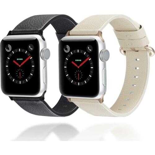 Leather Watch bands For apple watch band 42mm&for apple watch 44mm band Bracelet strap for iwatch series 5 4 3 2 1 38mm 40mm