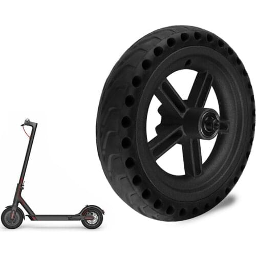 Scooter Tyres Rear Wheel Hub Electric Scooter 8.5 Inch Damping Solid Tyres Hollow Non-Pneumatic Tires For Xiaomi Mijia M365