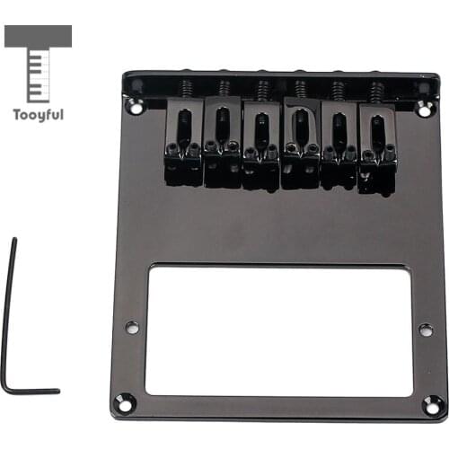 Tooyful 6 Saddle Double Pickup Bridge for Telecaster TL Guitar Humbucker Replacement