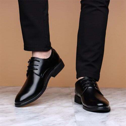 Spring Summer Classic Business Mens Dress Shoes Fashion Elegant Formal Wedding Shoes Men Slip on Office Oxford ShoeS for Men