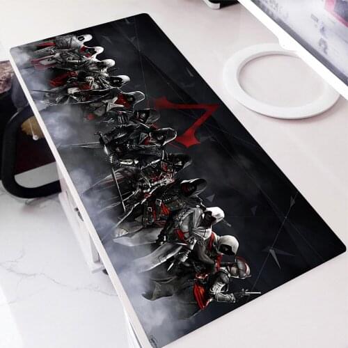 Assassins Creed Extended Pad Kawaii Mouse Rubber Carpet 3d Gaming Accessories Mats for Deskpad Table Pads Mat Gamer Keyboard