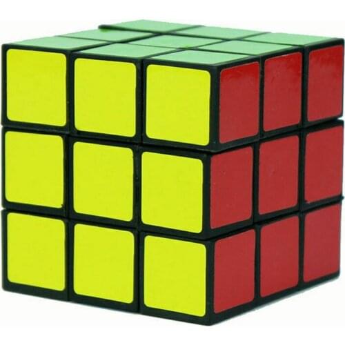 Ultra-Smooth ABS Twist Cube Professional Speed Magic Cube Puzzle Toy 3x3x3 Professional Black 57mm Pack With Color Box 1Pcs
