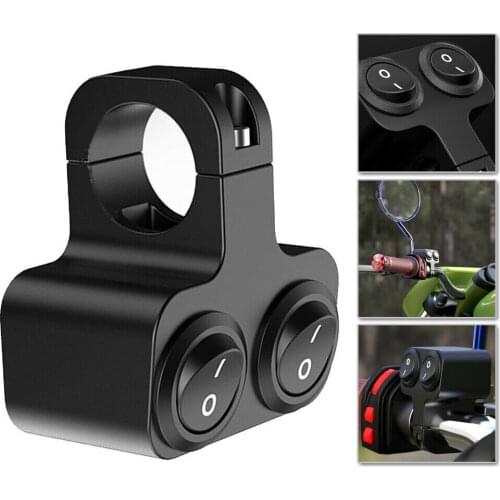 1pc 12V 7/8" Handlebar Control Switch Motorcycle Dual Control Headlight Double Flasher Speaker Switch Replacement Acessories
