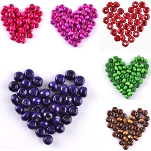 1000 Pcs/lot 3.5MM Multicolor Round Wood Spacer Beads For DIY Jewelry Making Bracelet Necklace Wholesale