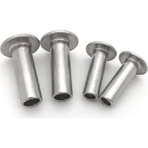 304 stainless steel flat round head semi-tubular rivet M4M5M6*4 5 6 7 8 10 11 12 13 14 15 16 17 19 22 24 25 28 32 34 38 44 48 50