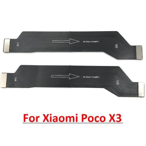5Pcs/Lot, Main Flex Cable For Xiaomi Mi Poco X3 NFC Global Version Connect Mainboard Ribbon Replacement Parts