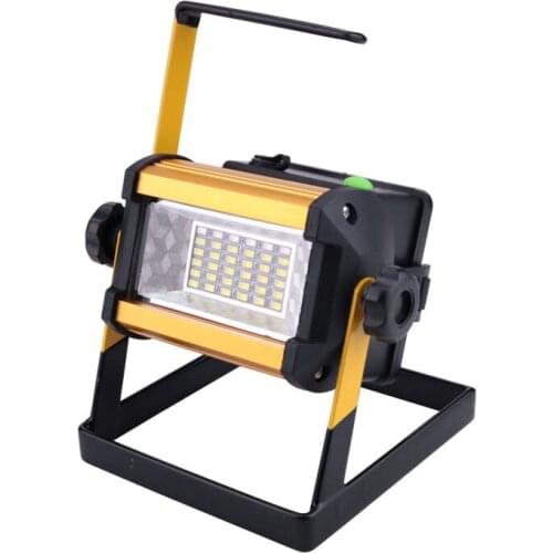 50W LED Light Rechargeable 36Leds Portable Flood Lamp Aluminum Alloy Material Work Lights Outdoor Camping Fishing Floodlight 2PC
