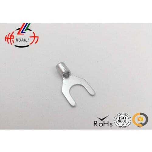 500PCS Non-insulated Spade Terminal SNBS 2-4