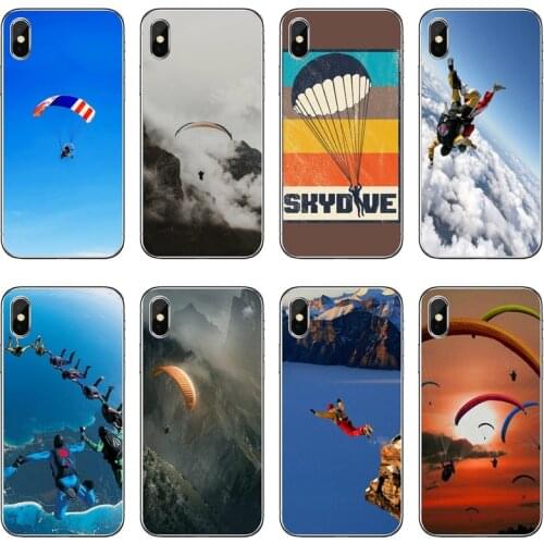 Skydive Skydivers Parachuting Accessories Phone Case For iPhone 12 Mini 11 Pro Max XS Max XR X 8 7 Plus 6 6S Plus 5 5S SE 2020