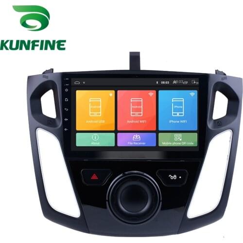 Android 10.0 1024*600 Octa Core Car DVD GPS Navigation Player Deckless Car Stereo for Ford Focus 2012-2017 Radio