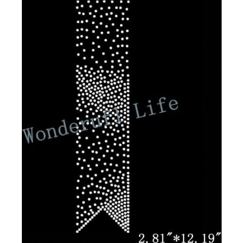 Free Shipping Scattered Bow Rhinestone Transfer Template Design for bow strip