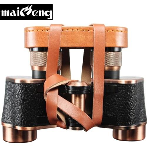 Original Germany Binoculars 8X24 HD Telescope High Quality Full-metal Military binocular with Leather Bag Lll Night Vision