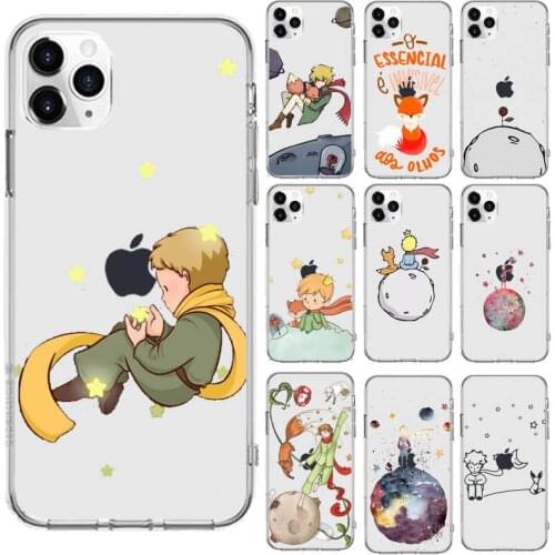 The Little Prince Transparent phone case for iPhone 6 7 8 11 12 s mini pro X XS XR MAX Plus se cover funda shell