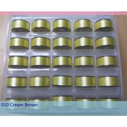 Bobbin Case Organizer with 25 Sewing Machine Bobbins for Brother/ Babylock/ Janome/ Kenmore/ Singer etc