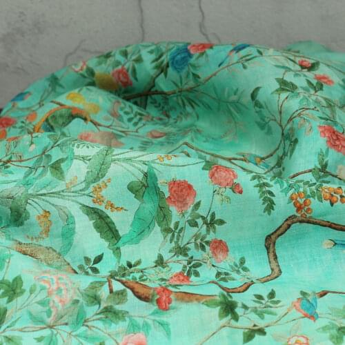 Pure ramie patchwork Summer fabric High-count high-density fine gown dress jacket fabric for dress