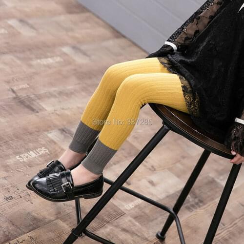 Fight color legging for Baby girls cotton Vertical bar new stocking kids lovely cute children girls warm Pantyhose leggings