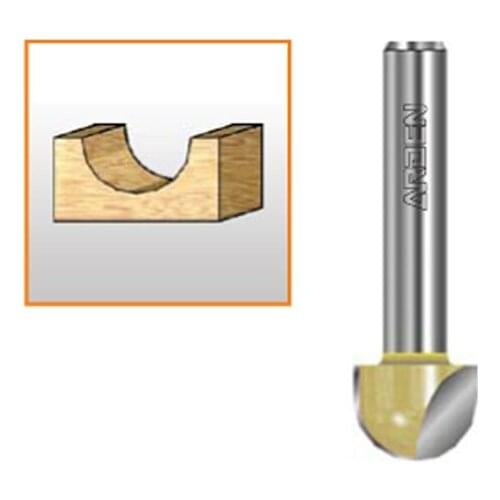 Long cutting blade bull nose cnc cutter round bottom