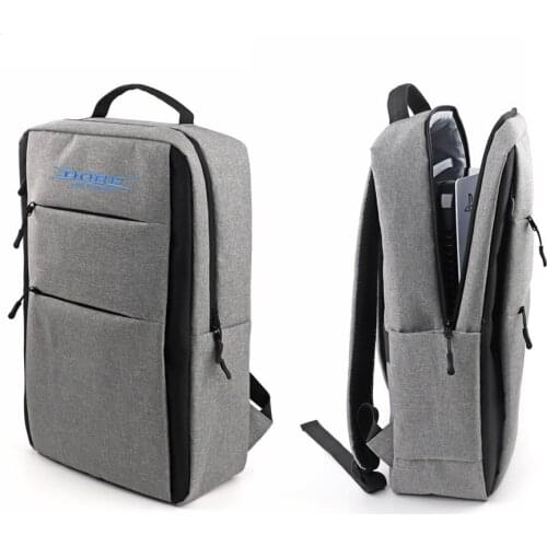 Travel Backpack Storage Carry Case Cover Carrying Protective Suitcase Shoulder Bag for PS5 Playstation 5 Console and Accessories