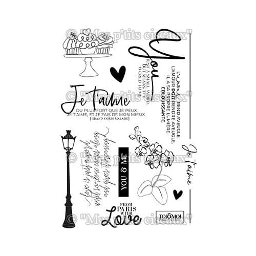 French Clear Silicone Rubber Stamp for DIY scrapbooking/photo album Decorative craft 21010