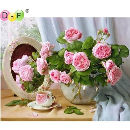 DPF DIY In the rain 5D diamond embroidery home decor wall painting diamond mosaic square crafts diamond painting cross stitch