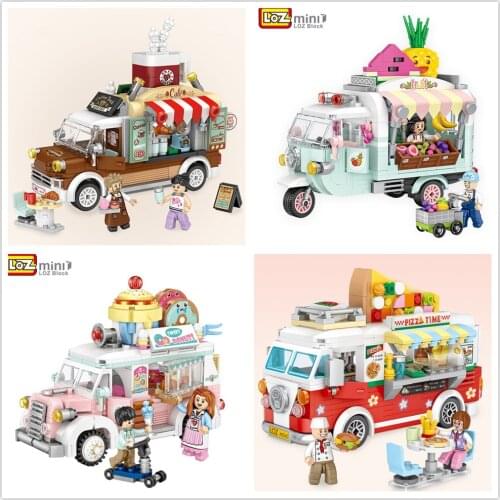 LOZ MINI Blocks Kids Building Toys Boys Girl Puzzle Snack Truck Adult Gift 1737 1738 1739 1740 no box