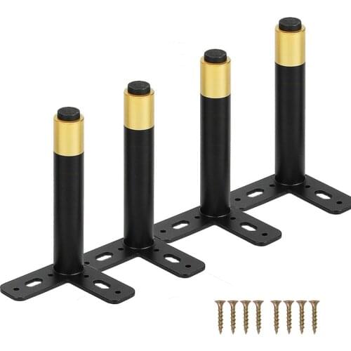 4pcs Metal Furniture Legs As Replacement for Sofa Office Couch Cabinet TV Stand Legs Iron Adjustable Furniture Feet