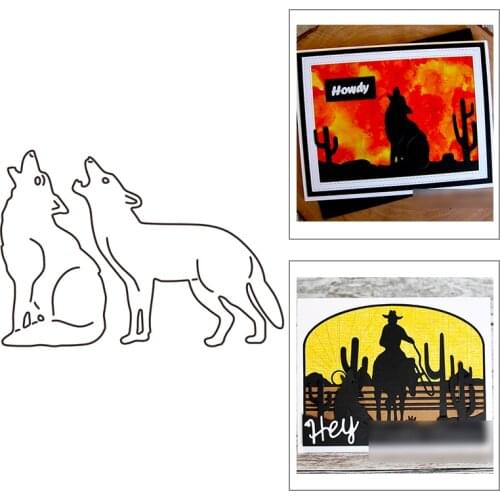 2021 New Canine Animal Wolf Metal Cutting Dies For DIY Craft Making Greeting Card and Album Paper Scrapbooking No Clear Stamps