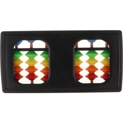 Multi-Color Mini 7 Column Rods Plastic Abacus Counting Tool for Kids 4.6