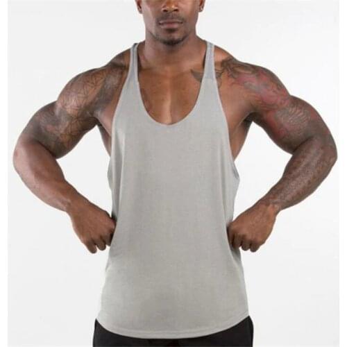 Fitness Tank Tops Men Muscle Sleeveless Tanktop Workout singlets funny shirt gym Clothing Bodybuilding Stringer vest