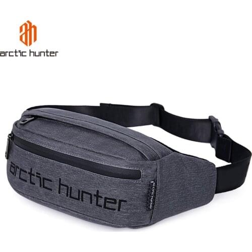 ARCTIC HUNTER Mens Casual Belt Bags Waterproof Light Travel Waist Bag for Phone Male Chest Pouch Cycling Man Funny Pack Bolso
