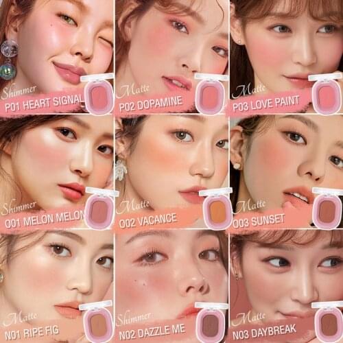 PinkFlash Blush Palette Face Blush Concealer Foundation Powder Waterproof Lasting Face Rouge Powder Cosmetic TSLM2