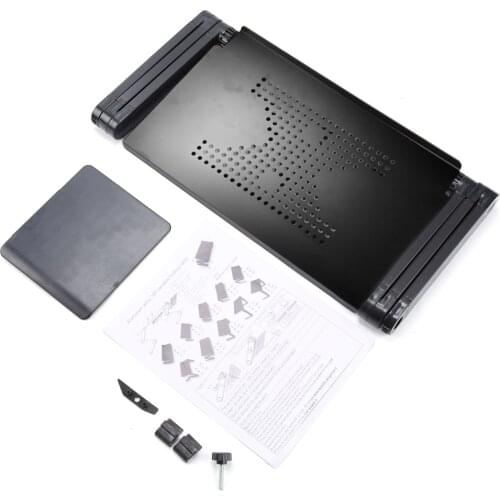 Portable Adjustable Aluminum Laptop Desk Stand Table Vented Ergonomic TV Bed laptop stand Working Office PC Riser Bed Sofa