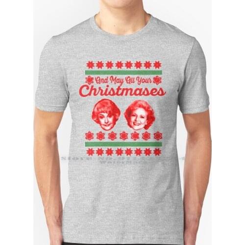 Golden Girls Christmas T Shirt 100% Pure Cotton Bea Arthur White Christmas Jingle Bells Funny Parody Holiday Festive Red Green