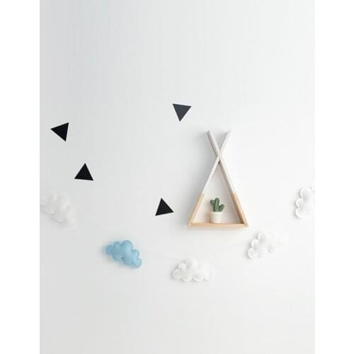 Nordic Felt Clouds Garland Bunting Banner Kids Bedroom Decor Wall Art 16x10cm