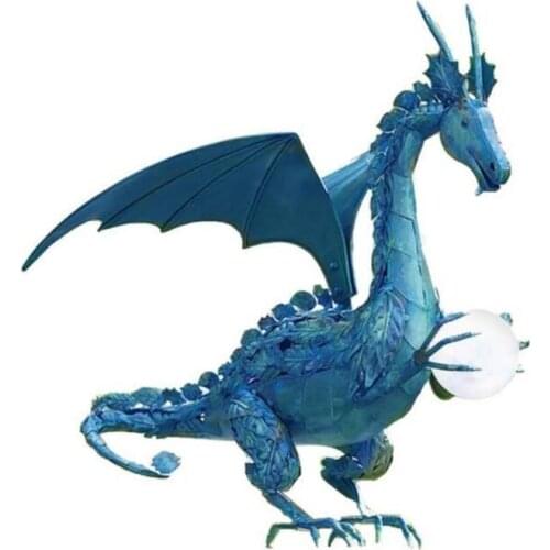 Dragon Statue with Solar Pearl Light Dragon Gnome Outdoor Garden Statue Resin Crafts Ornaments for Patio Lawn or Balcon Decor