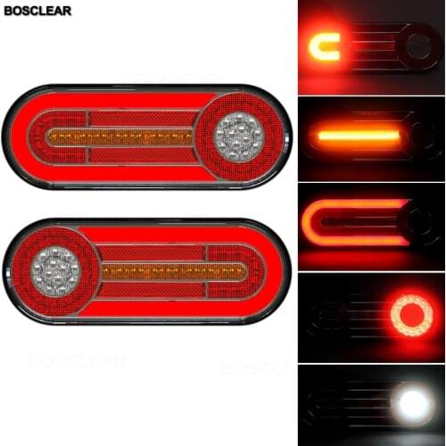12/24V LED Truck Tail Light Turn Signal Brake Reversing Fog Lamp Reflector Rear Taillights For Trailer Caravans Ute Campers Atv