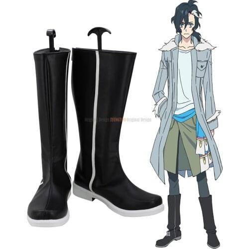 Yuliy Shoes Cosplay Sirius the Jaeger Yuliy Jirov Cosplay Boots Black Shoes Custom Made Unisex Halloween Party Shoes Cosplay
