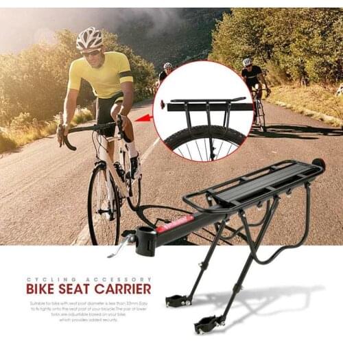 Bicycle Seat Carrier Aluminum Alloy Mountain Bike Rear Seat Luggage Shelf Rack Carrier Cycling Accessory