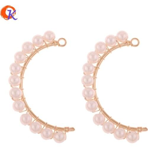 Cordial Design 40Pcs 20*36MM Jewelry Accessories/Earrings Parts/Imitation Pearl/DIY/Hand Made/Charms Pendant/Earring Findings