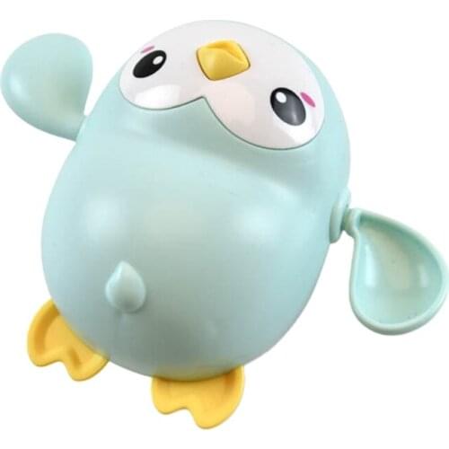 T5EC Wind-up Toy Bathtub Clockwork Toy Penguin Interactive Water Playset Beach Toy Indoor Shower Floating Cute Baby 3m+ Gift