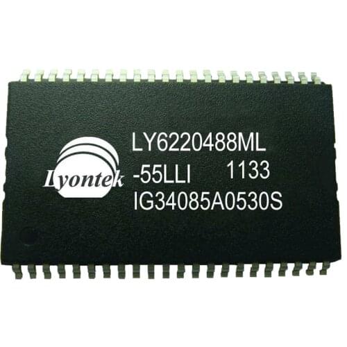 5pcs New Original LY6220488ML-55LLI 16M Low Power SRAM 2M x 8 TSOPII(44) 55ns 4.5 to 5.5V -40~85°C