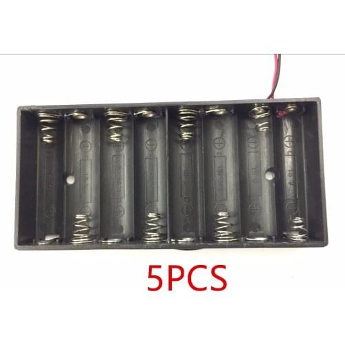 5PCS New Plastic 8 X 1.5V AA 2A CELL Battery Holder Storage Box standard 12V Case